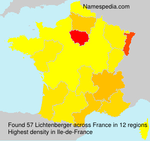 Surname Lichtenberger in France