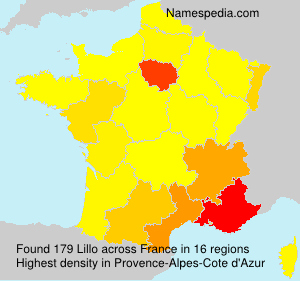 Surname Lillo in France