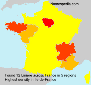Surname Liniere in France Surname Liniere in France