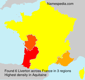 Surname Liverton in France