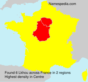 Surname Lkhou in France