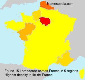 Surname Lombaerde in France