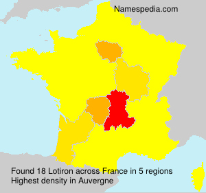 Surname Lotiron in France Surname Lotiron in France