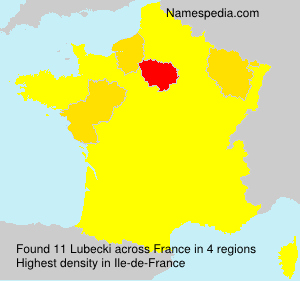 Surname Lubecki in France