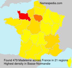 Surname Madeleine in France