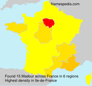 Surname Madour in France