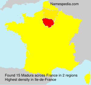 Surname Madura in France