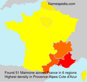 Surname Maimone in France