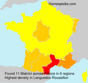 Surname Makrini in France Surname Makrini in France