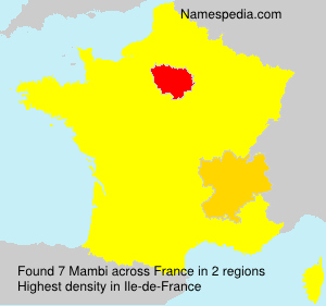 Surname Mambi in France