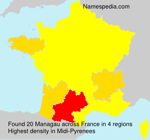 Surname Managau in France