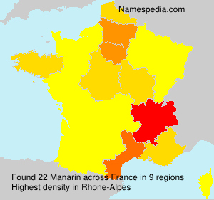 Surname Manarin in France