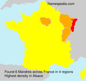 Surname Mandres in France