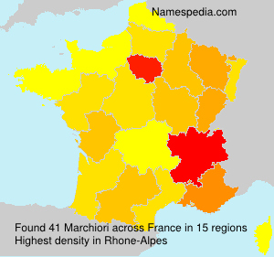 Surname Marchiori in France