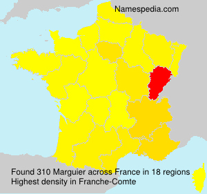 Surname Marguier in France