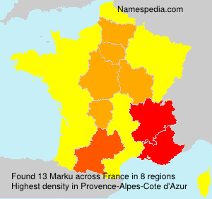 Surname Marku in France