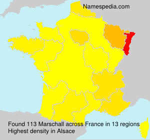 Surname Marschall in France