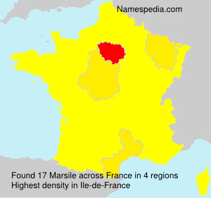 Surname Marsile in France