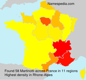 Surname Martinotti in France