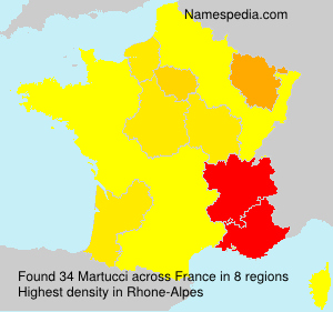 Surname Martucci in France