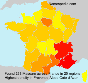 Surname Mascaro in France