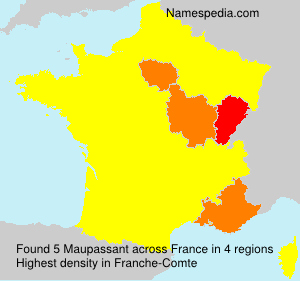 Surname Maupassant in France