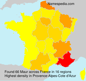 Surname Maur in France