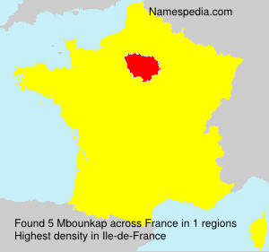 Surname Mbounkap in France