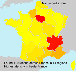 Surname Mechri in France