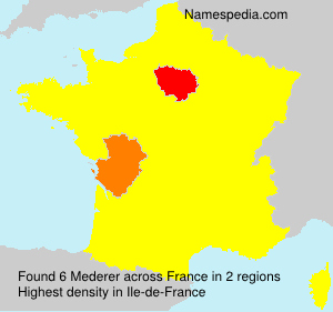 Surname Mederer in France
