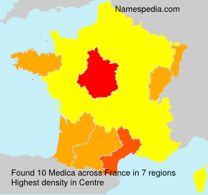 Surname Medica in France