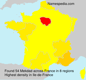 Surname Mekdad in France