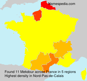Surname Mekdour in France Surname Mekdour in France