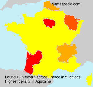 Surname Mekhalfi in France Surname Mekhalfi in France