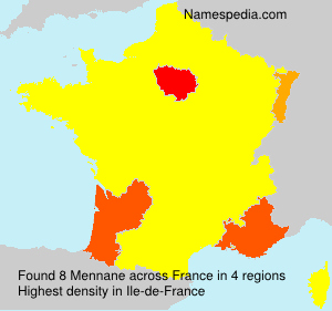 Surname Mennane in France
