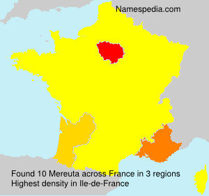 Surname Mereuta in France