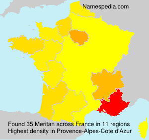 Surname Meritan in France