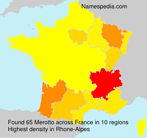Surname Merotto in France