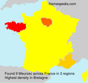 Surname Meurzec in France