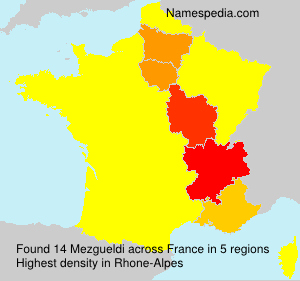 Surname Mezgueldi in France