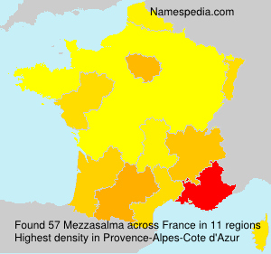 Surname Mezzasalma in France