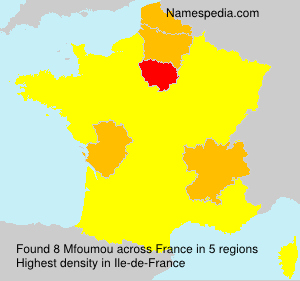 Surname Mfoumou in France