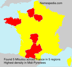 Surname Mfoutou in France Surname Mfoutou in France