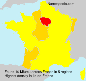 Surname Mfumu in France