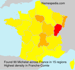 Surname Michelat in France