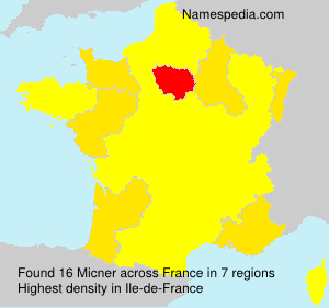 Surname Micner in France Surname Micner in France