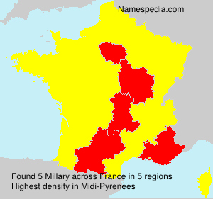 Surname Millary in France