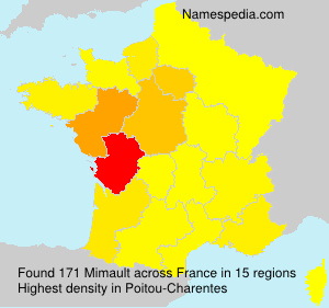 Surname Mimault in France