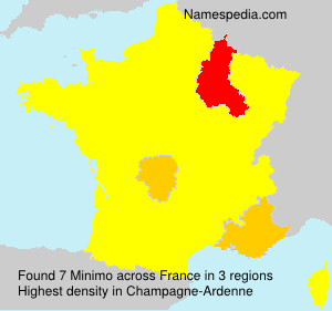 Surname Minimo in France Surname Minimo in France
