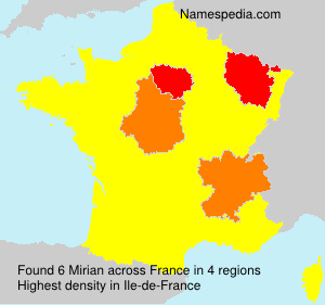 Surname Mirian in France
